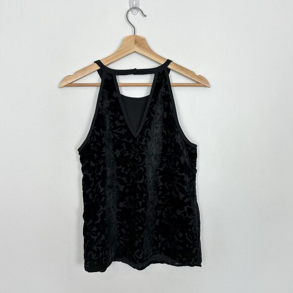 Brixton Ivy Stitch Fix Yanina Velvet Burnout Detail Blouse Sz XS - Picture 3 of 6